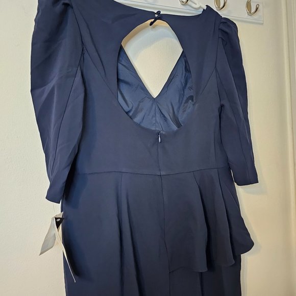 Women's Size 16 Aidan Mattox Gown With Peplum NWT - Picture 5 of 11